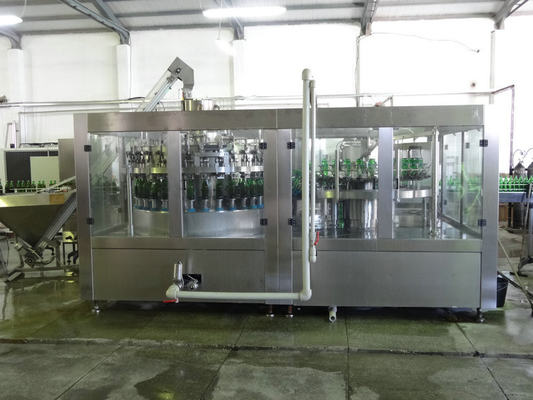 Coca Cola Carbonated Drink Filling Machine , Automatic Bottle Filling Machine